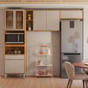 Ver imagem 3 de Cozinha Modulada Plena 3 Peças Cinamon Nude Prime Tx - Demóbile