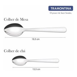 Jogo de Talheres Búzios Aço 24 Pçs Inox Faqueiro Tramontina - 5