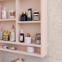 Espelheira Suspensa para Banheiro Closet Porta e Armário Acqua com Nicho - 5