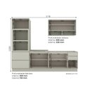 Ver imagem 4 de Cozinha Compacta 4 Peças em MDF com Torre Quente Fineze Areio