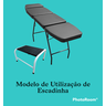 Escadinha 1 Degrau Esmaltada Para Tatuador Branca Medcombo - 4