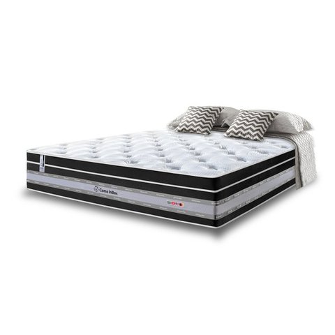 Colchão King CAMA INBOX Super Super de Molas Ensacadas Cama Inbox Select Euro Soft 193x203x32