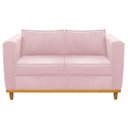 Ver imagem 3 de Sofá 2 Lugares Europa Suede Rosa Bebê ADJ Decor