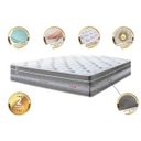 Ver imagem 3 de Colchão King Castor Super de Molas Ensacadas Cama Inbox Select Euro Soft 193x203x32 Cinza