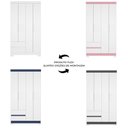 Ver imagem 4 de Guarda Roupa Casal 103cm 4 Portas Lipion Flex Branco/Titanium/Rosa/Azul a02 - Mpozenato