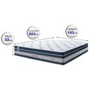 Ver imagem 2 de Colchão King CAMA INBOX Super Super de Molas Ensacadas Cama Inbox Select Euro Soft 193x203x32