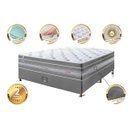 Ver imagem 3 de Cama Box Casal + Colchão de Molas Ensacadas Cama Inbox Select Euro Soft 138x188x71