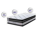 Ver imagem 2 de Colchão Solteiro CAMA INBOX de Molas Ensacadas Cama Inbox Select Euro Soft 88x188x32