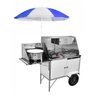 Carrinho 3 em 1 para Hot Dog Cefaz Lanches e Salgados Luxo Linha Branca Bl28P/Gs - 1