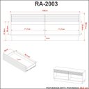 Ver imagem 4 de Rack para Tv até 42 Polegadas com Gaveta Ra2003 Natural/off White Tecnomobili