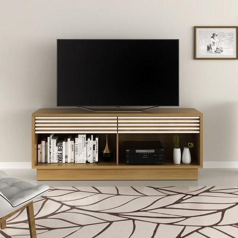 Rack para Tv até 42 Polegadas com Gaveta Ra2003 Natural/off White Tecnomobili