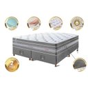 Ver imagem 3 de Cama Box King + Colchão de Molas Ensacadas Cama Inbox Select Euro Soft 193x203x71
