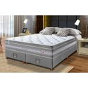Ver imagem 1 de Cama Box King + Colchão de Molas Ensacadas Cama Inbox Select Euro Soft 193x203x71