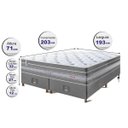 Ver imagem 2 de Cama Box King + Colchão de Molas Ensacadas Cama Inbox Select Euro Soft 193x203x71