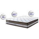 Ver imagem 2 de Colchão King CAMA INBOX Super Super de Molas Ensacadas Cama Inbox Select Euro Soft 193x203x32