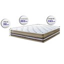Ver imagem 2 de Colchão King CAMA INBOX Super Super de Molas Ensacadas Cama Inbox Select Euro Soft 193x203x32