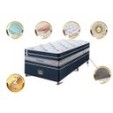 Ver imagem 3 de Cama Box Solteiro Anjos  de Molas Ensacadas Cama In Select Euro Soft 88x188x71 Azul