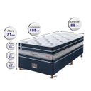 Ver imagem 2 de Cama Box Solteiro Anjos  de Molas Ensacadas Cama In Select Euro Soft 88x188x71 Azul