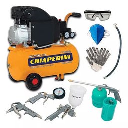 Kit Compressor Ar 2hp 7.6 Pés 220v 21l Acessórios Pneumáticos 5pç - 1