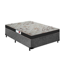 Ver imagem 1 de Cama Box Casal Suede Cinza + Colchão Casal Prime Semi Ortopédico 58x138x188