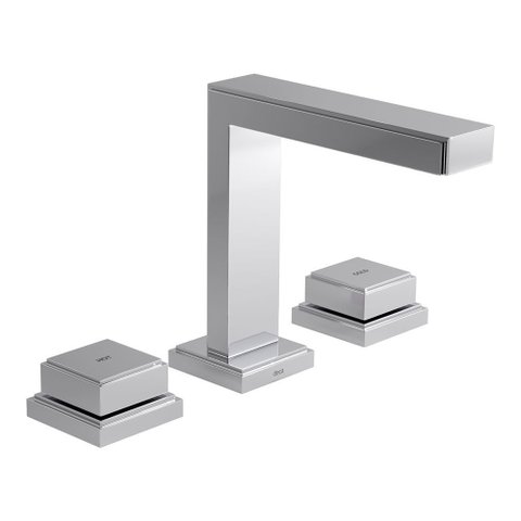 Misturador de Mesa Lavatório Bica Alta Quadra 1/2" Cromado - 1877.c93