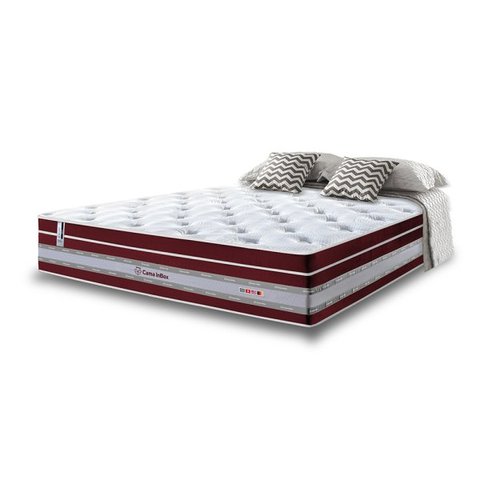 Colchão King CAMA INBOX Super Super de Molas Ensacadas Cama Inbox Select Euro Soft 193x203x32