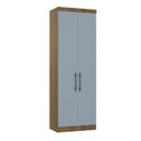 Ver imagem 1 de Guarda Roupa Dormitório Modulado Paris Módulo 2 Portas - Luciane 325:Avelã e Azul