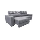 Ver mais imagens de Sofá Retrátil e Reclinável 2,15m Molas Ensacadas Cama inBox Silver Style Thermo Gel Linho Cinza