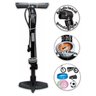 Bomba de Ar Pneu Bicicleta Carro Moto Manômetro 160PSI + Trava de Aço - 2