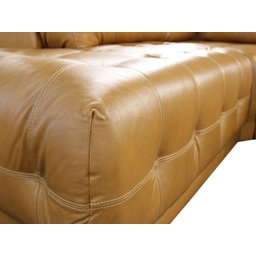 Sofá Retrátil e Reclinável de Couro Filipinas Canto com Chaise Direita 1,36 M - Caramelo - 10