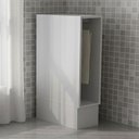 Ver imagem 1 de Balcão de Cozinha 20 cm com Porta Toalha e Rodapé Branco - Tecno Mobili