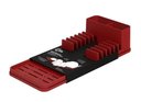 Ver imagem 2 de Escorredor com Tapete de Pia Vermelho Bold Single Coza 42,2 x 17,4 x 9,4 cm - Vermelho Bold Coza