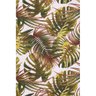 Tecido Jacquard Estampado Tropical Folhagem Verde e Vermelho - 1,40m de Largura - 2