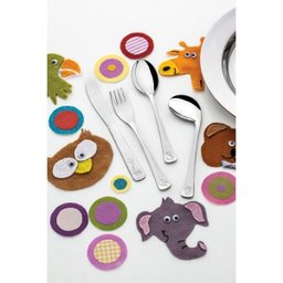 Colher Infantil Tramontina Curvada em Aço Inox Acabamento Brilho com Desenho em Alto Relevo - 2