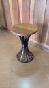 Ver imagem 5 de Mesa de Canto para Sala de Jantar de Ferro Artesanal Rustica Decorativa - Azul Turquesa