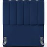 Cabeceira Cama Box Painel Solteiro 100 cm Dália W01 Suede Azul Marinho - Lyam Decor - 3