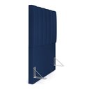 Ver imagem 7 de Cabeceira Cama Box Painel Solteiro 100 cm Dália W01 Suede Azul Marinho - Lyam Decor