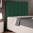 Ver imagem 1 de Cabeceira Cama Box Painel Solteiro 100 cm Dália W01 Suede Verde Musgo - Lyam Decor