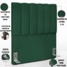 Cabeceira Cama Box Painel Solteiro 100 cm Dália W01 Suede Verde Musgo - Lyam Decor - 4