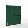 Cabeceira Cama Box Painel Solteiro 100 cm Dália W01 Suede Verde Musgo - Lyam Decor - 1