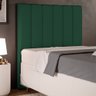 Cabeceira Cama Box Painel Solteiro 100 cm Dália W01 Suede Verde Musgo - Lyam Decor - 2