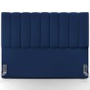 Ver imagem 5 de Cabeceira Cama Box Painel Queen 160 cm Dália W01 Suede Azul Marinho - Lyam Decor