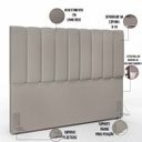 Ver imagem 4 de Cabeceira Cama Box Painel Queen 160cm Dália W01 Linho Bege - Lyam Decor