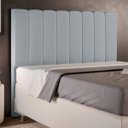 Ver imagem 1 de Cabeceira Cama Box Painel Casal 140 cm Dália W01 Suede Cinza - Lyam Decor