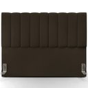Ver imagem 3 de Cabeceira Cama Box Painel Queen 160 Cm Dália W01 Suede Marrom - Lyam Decor