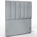 Ver imagem 2 de Cabeceira Cama Box Painel Solteiro 100 cm Dália W01 Suede Cinza - Lyam Decor