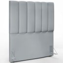 Ver imagem 1 de Cabeceira Cama Box Painel Solteiro 100 cm Dália W01 Suede Cinza - Lyam Decor