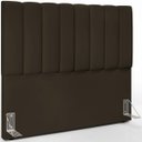 Ver imagem 2 de Cabeceira Cama Box Casal 140 cm Dália W01 Suede Marrom - Lyam Decor