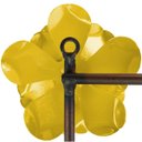 Ver imagem 5 de Suporte de Ferro 3 Ganchos Artesanal Rustico Colonial Decorativo - Amarelo