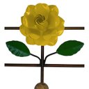 Ver imagem 4 de Suporte de Ferro 3 Ganchos Artesanal Rustico Colonial Decorativo - Amarelo